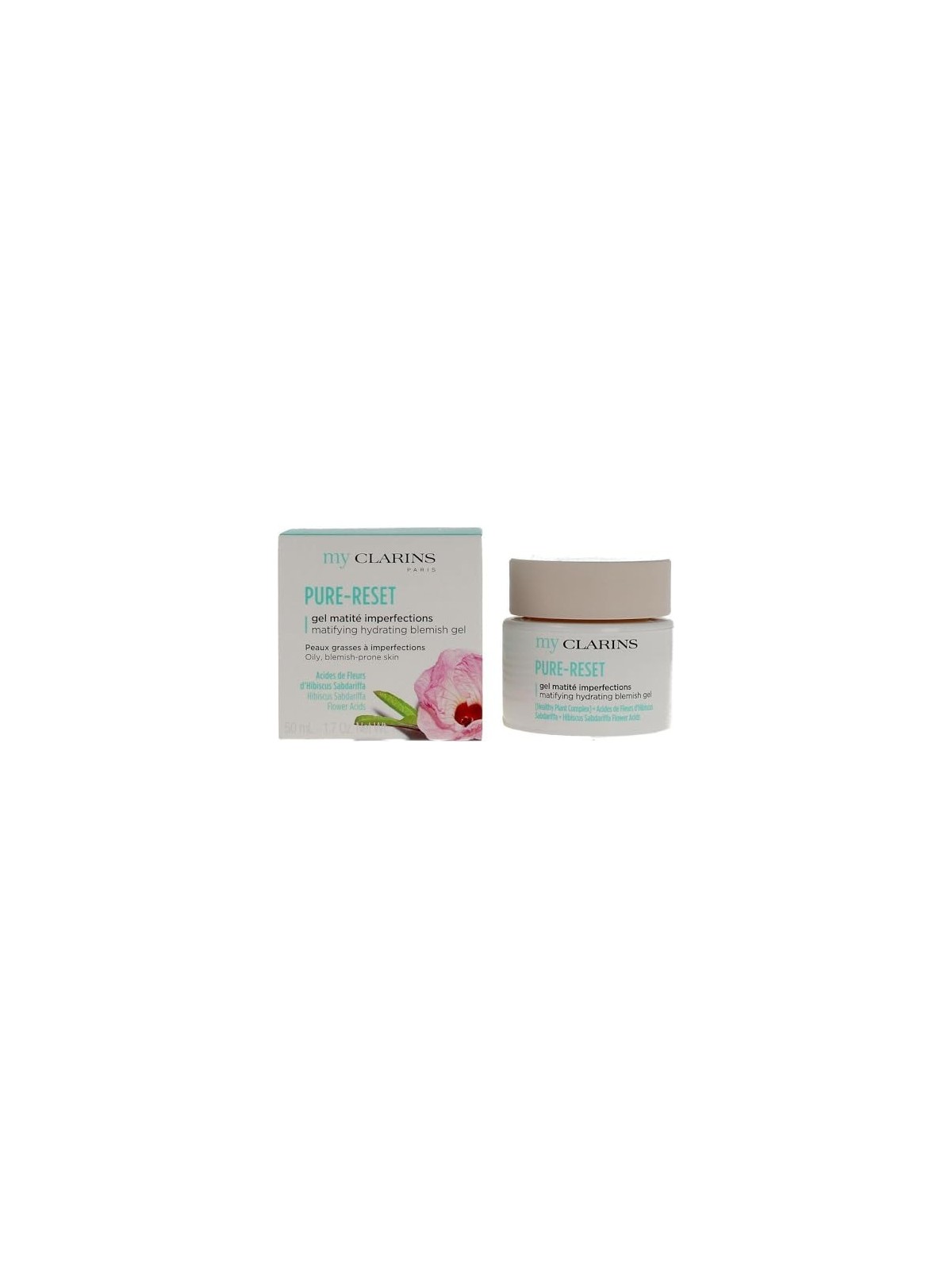 Clarins Gel opacizzante e idratante per la pelle My Clarins Pure Reset Gel opacizzante idratante anti-imperfezioni 50ml donna Cl