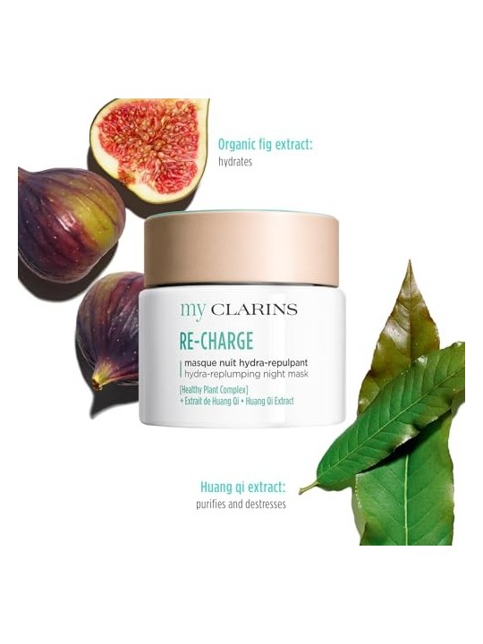 Clarins Maschera notte detossinante e idratante My Clarins Re Charge Hydra-Replump Night Mask 50ml donna Clarins www.essenzetota