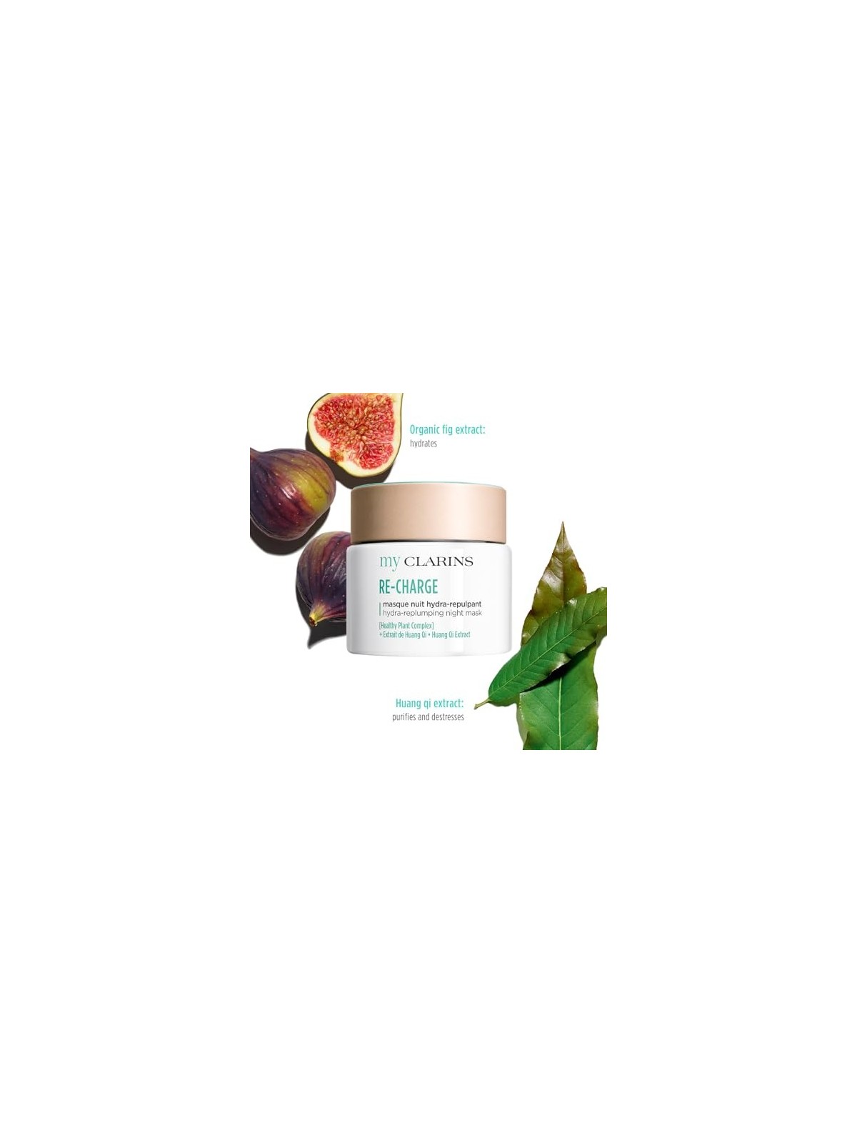 Clarins Maschera notte detossinante e idratante My Clarins Re Charge Hydra-Replump Night Mask 50ml donna Clarins www.essenzetota