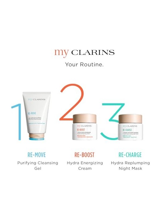 Clarins Maschera notte detossinante e idratante My Clarins Re Charge Hydra-Replump Night Mask 50ml donna Clarins www.essenzetota