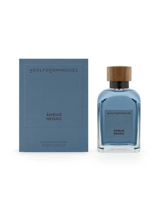 Adolfo dominguez ambar negro negro eau de parfum 200ml vaporizzatore uomo