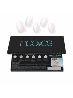 Nooves Lamine per Unghie Gel Perl Premium Luxe Cat Perlato Bianco 20 U unisex