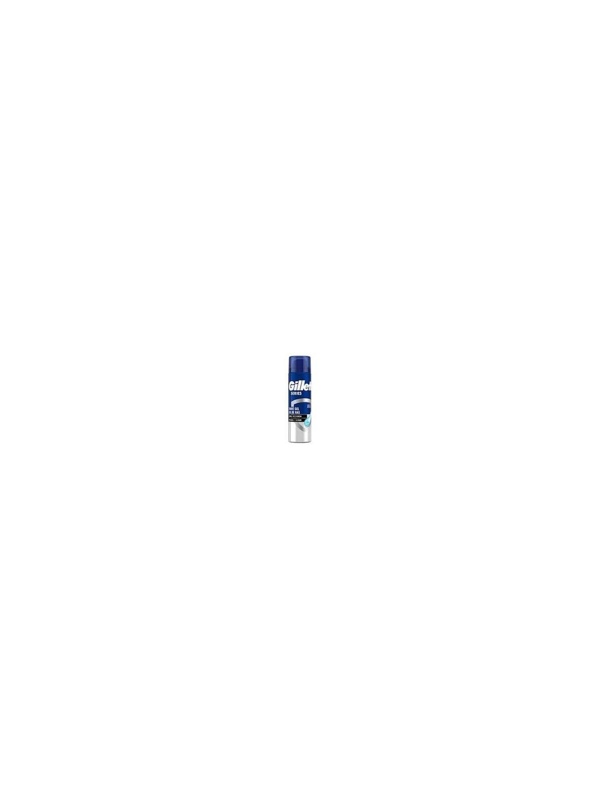 Gillette Gel da barba detergente al carbone uomo 200ml
