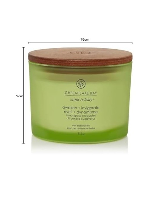 Candela Sveglia Rivitalizza tre stoppini unisex 312g