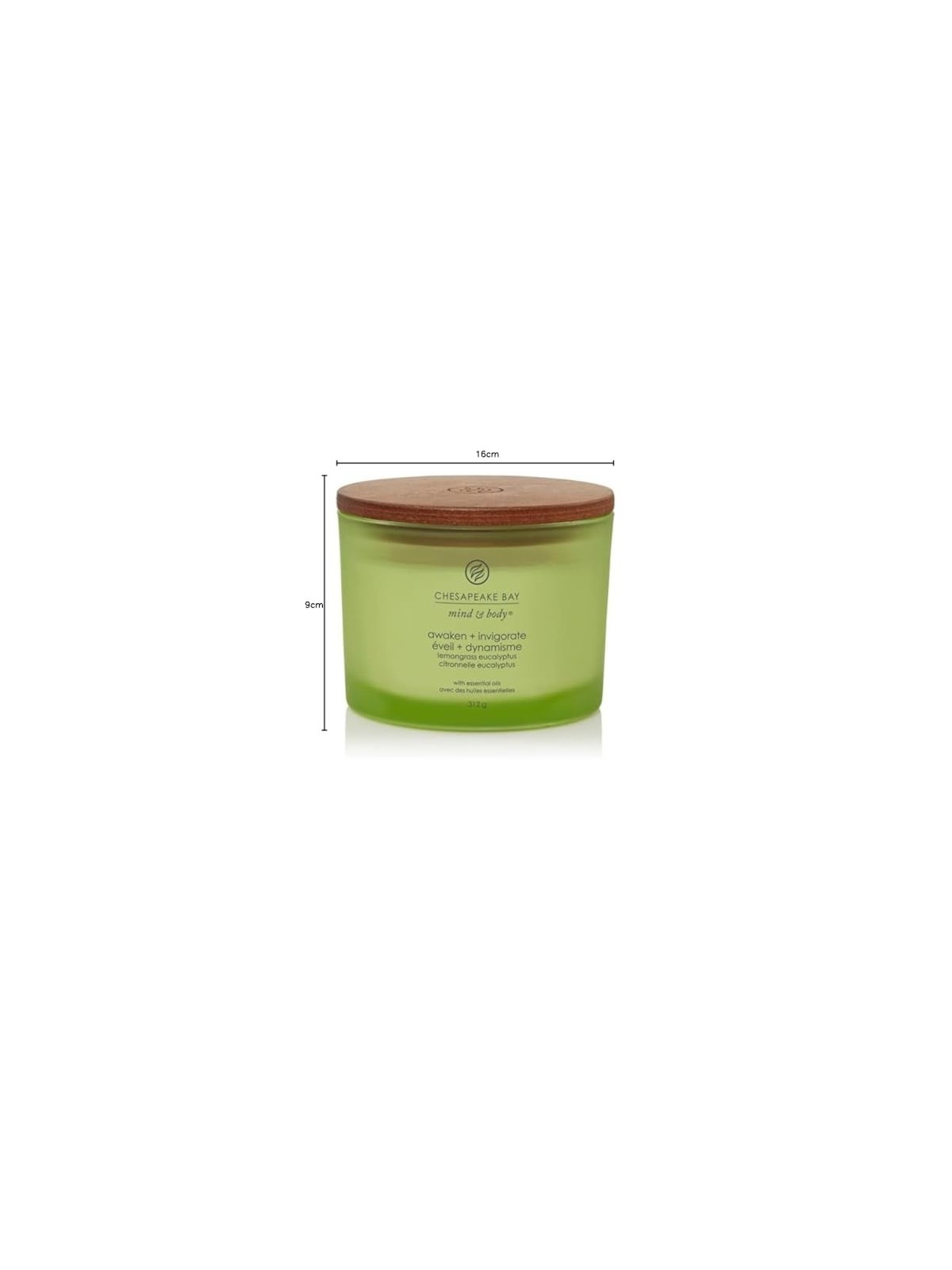 Candela Sveglia Rivitalizza tre stoppini unisex 312g