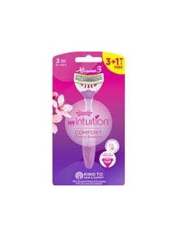 WILKINSON My Intuition Xtreme 3 Comfort Rasoi usa e getta Cherry Blossom da donna 4 pezzi