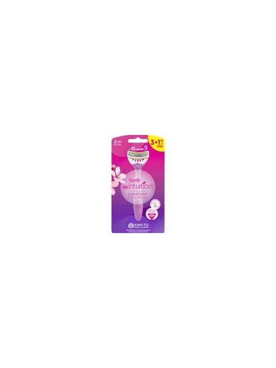 WILKINSON My Intuition Xtreme 3 Comfort Rasoi usa e getta Cherry Blossom da donna 4 pezzi