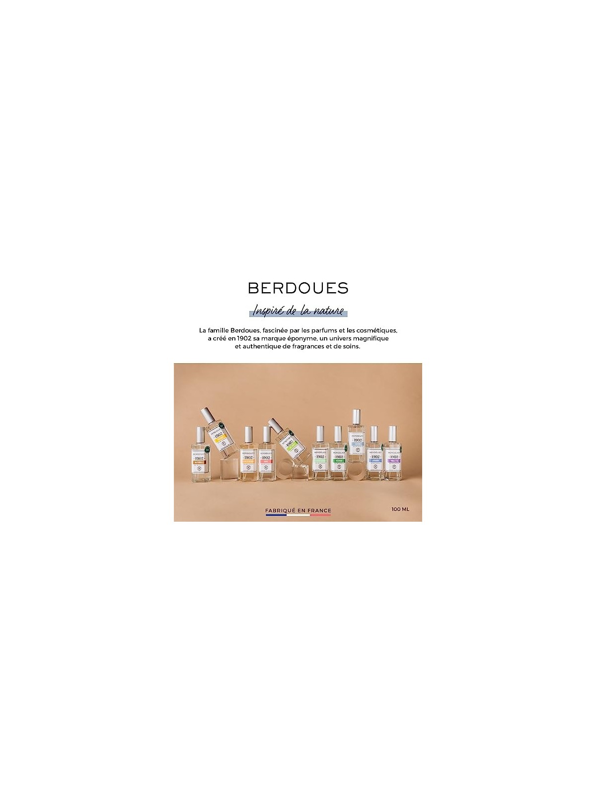 BERDOUES Fleur DOranger Eau de cologne spray 125ml