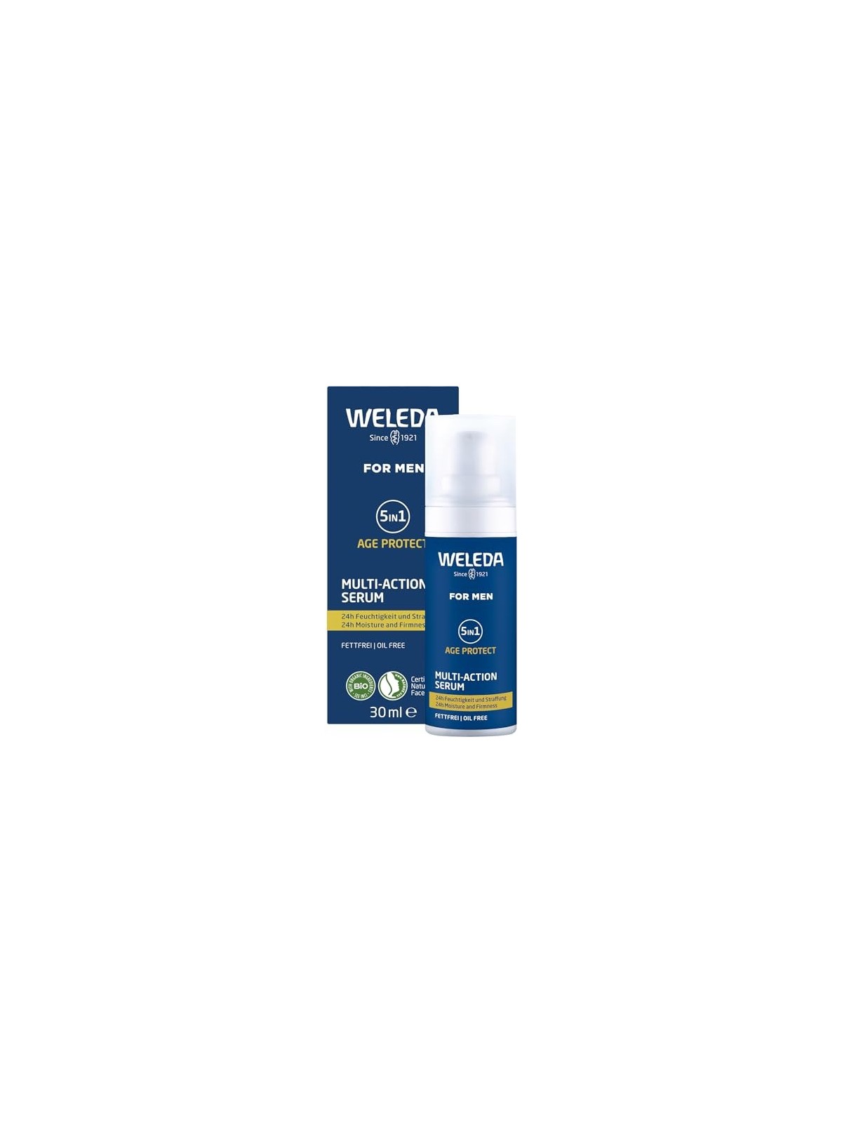 Siero multifunzionale Weleda For Men per la pelle da uomo