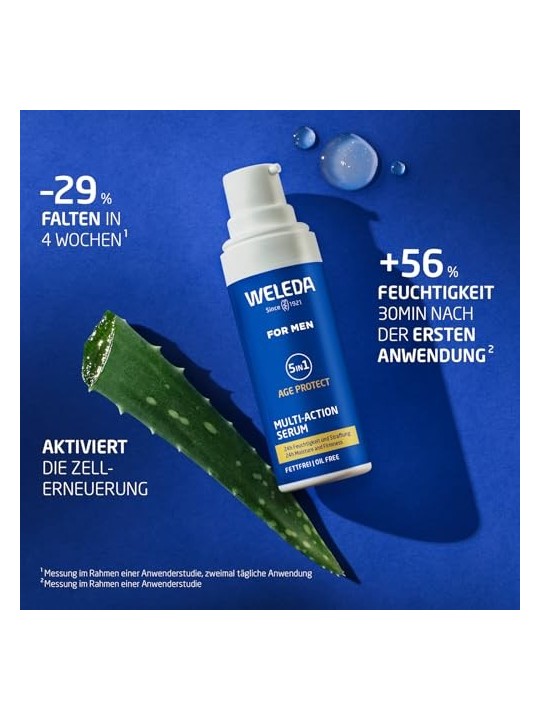Siero multifunzionale Weleda For Men per la pelle da uomo