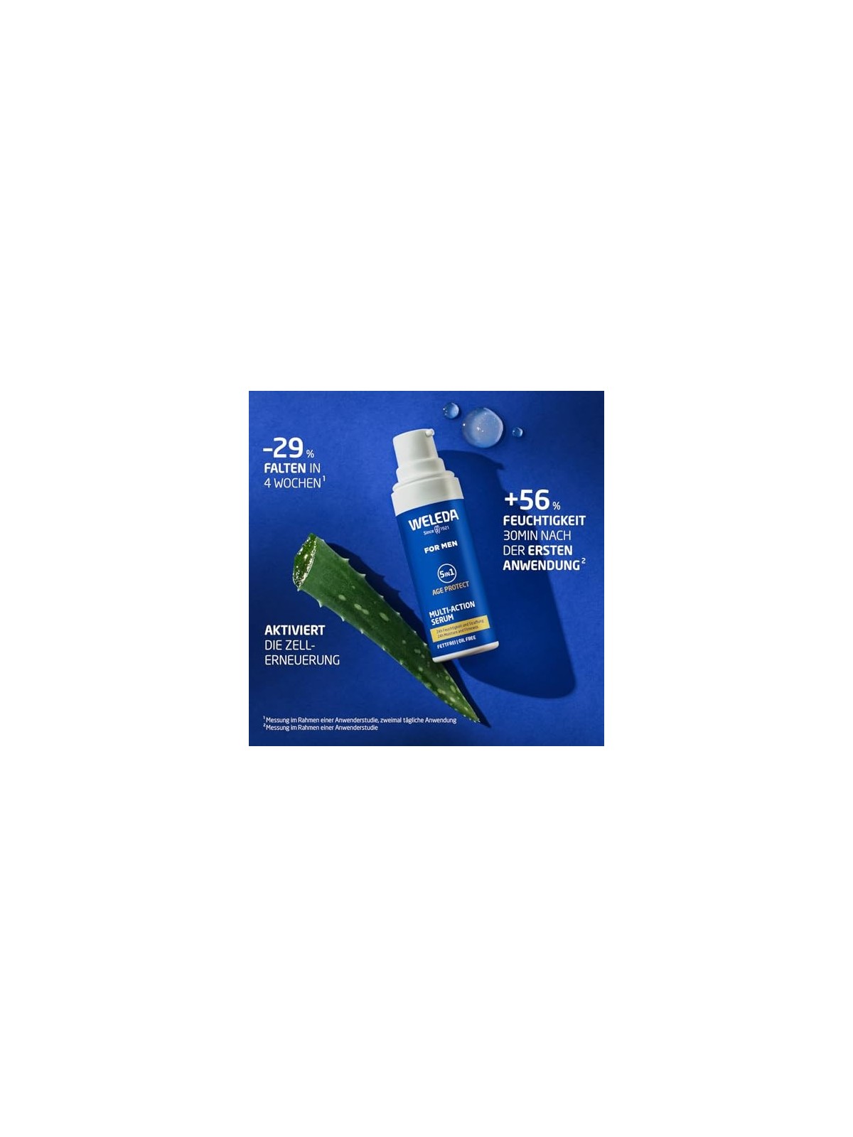 Siero multifunzionale Weleda For Men per la pelle da uomo