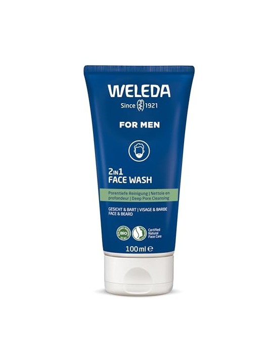 Gel detergente viso e barba per uomo