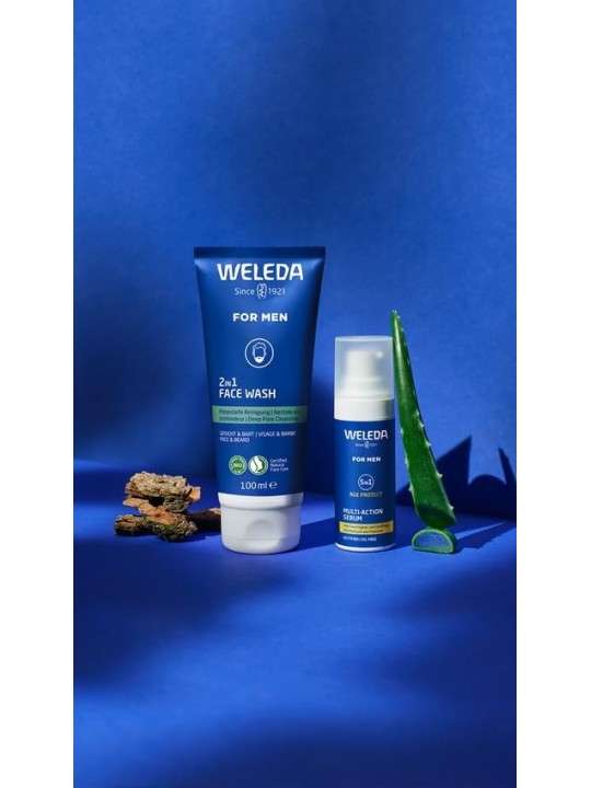 Gel detergente viso e barba per uomo