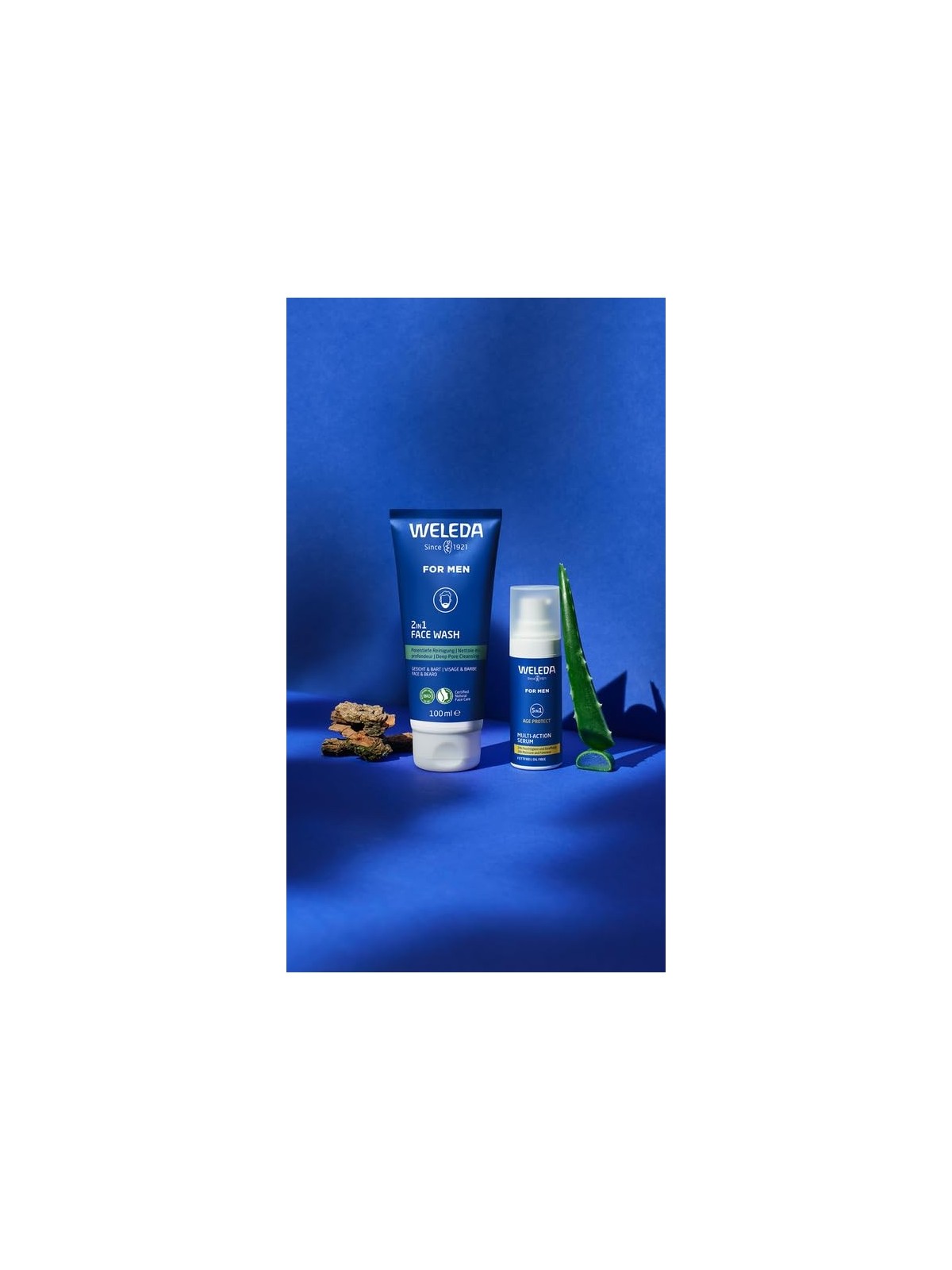Gel detergente viso e barba per uomo