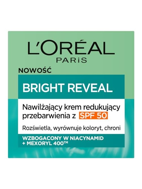 LOREAL Bright Reveal crema viso idratante riducente discromie SPF50 50ml