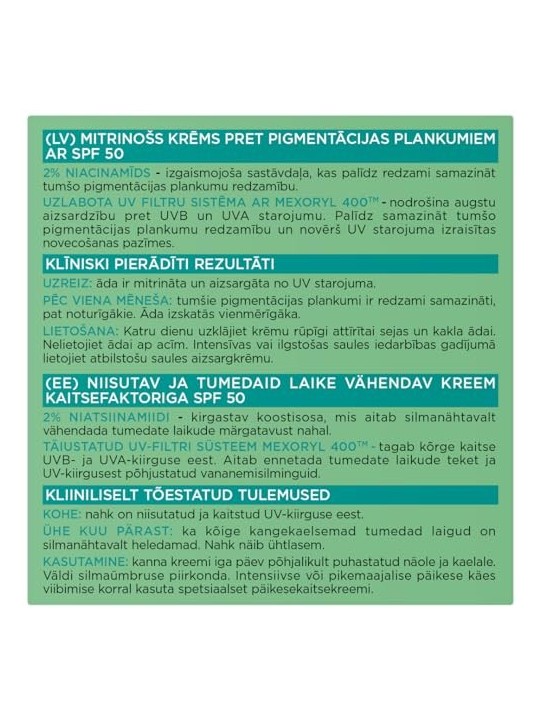 LOREAL Bright Reveal crema viso idratante riducente discromie SPF50 50ml