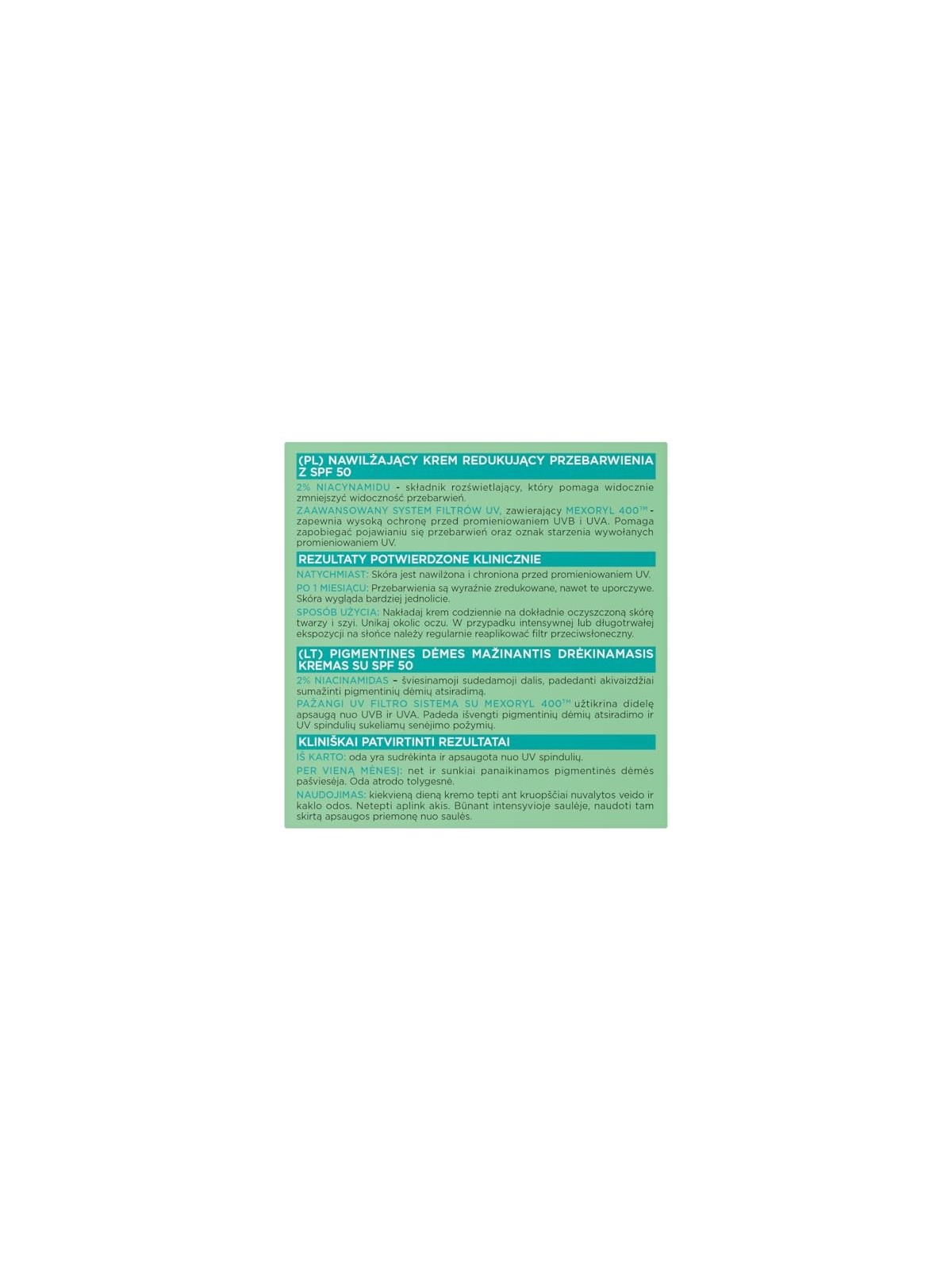 LOREAL Bright Reveal crema viso idratante riducente discromie SPF50 50ml