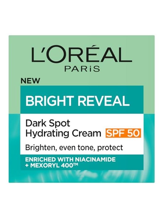 LOREAL Bright Reveal crema viso idratante riducente discromie SPF50 50ml