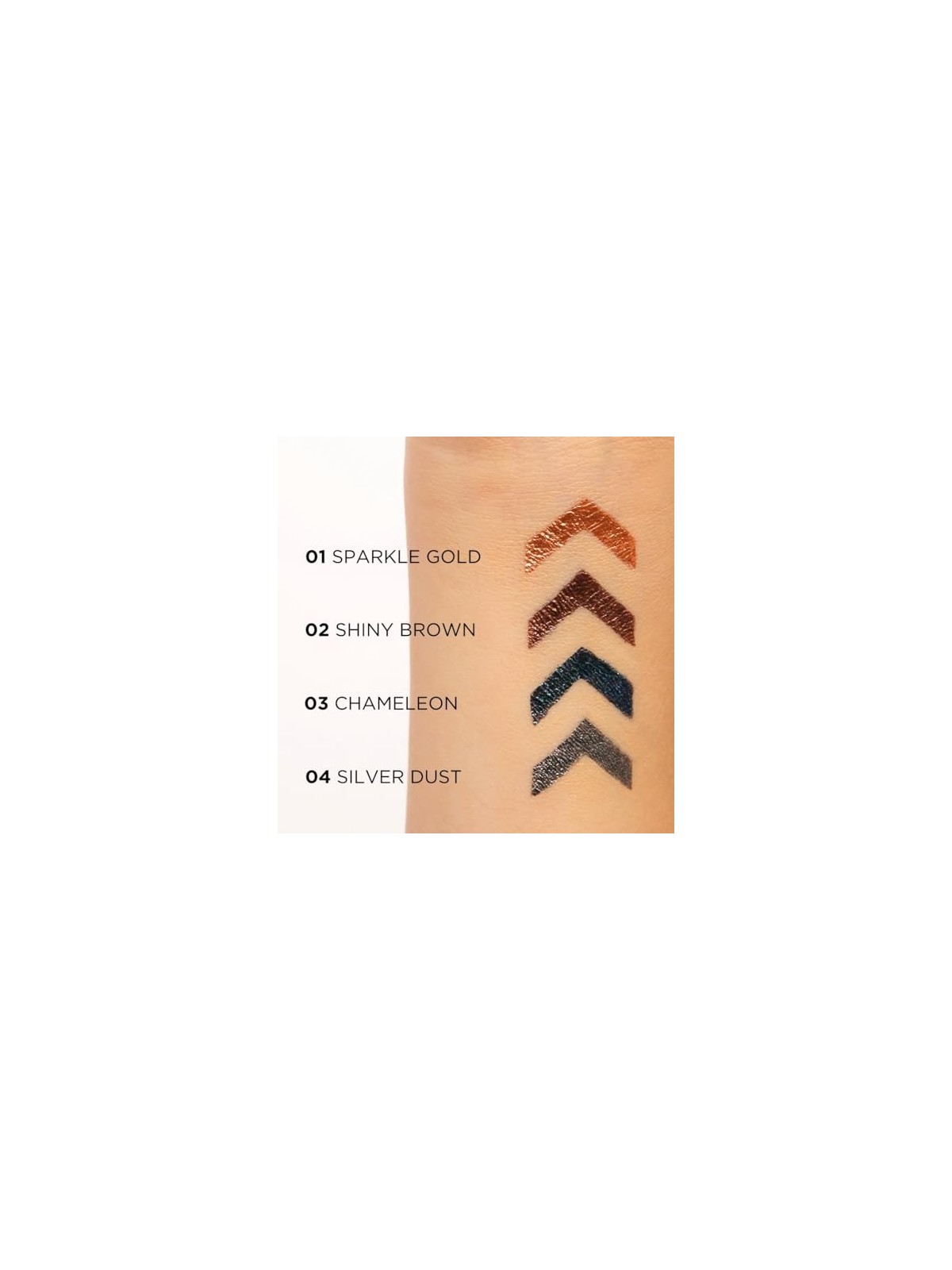 EVELINE Eyeliner colorato variegato in calamaio 04 Silver Dust 4ml