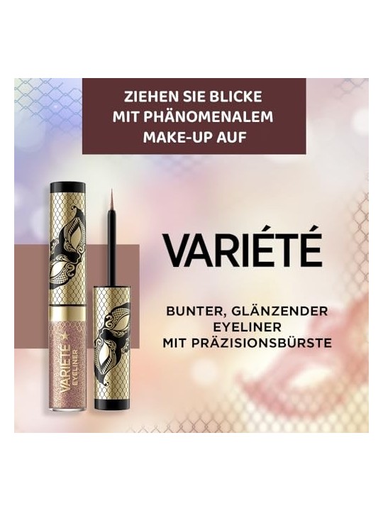 EVELINE Eyeliner colorato variegato in calamaio 04 Silver Dust 4ml