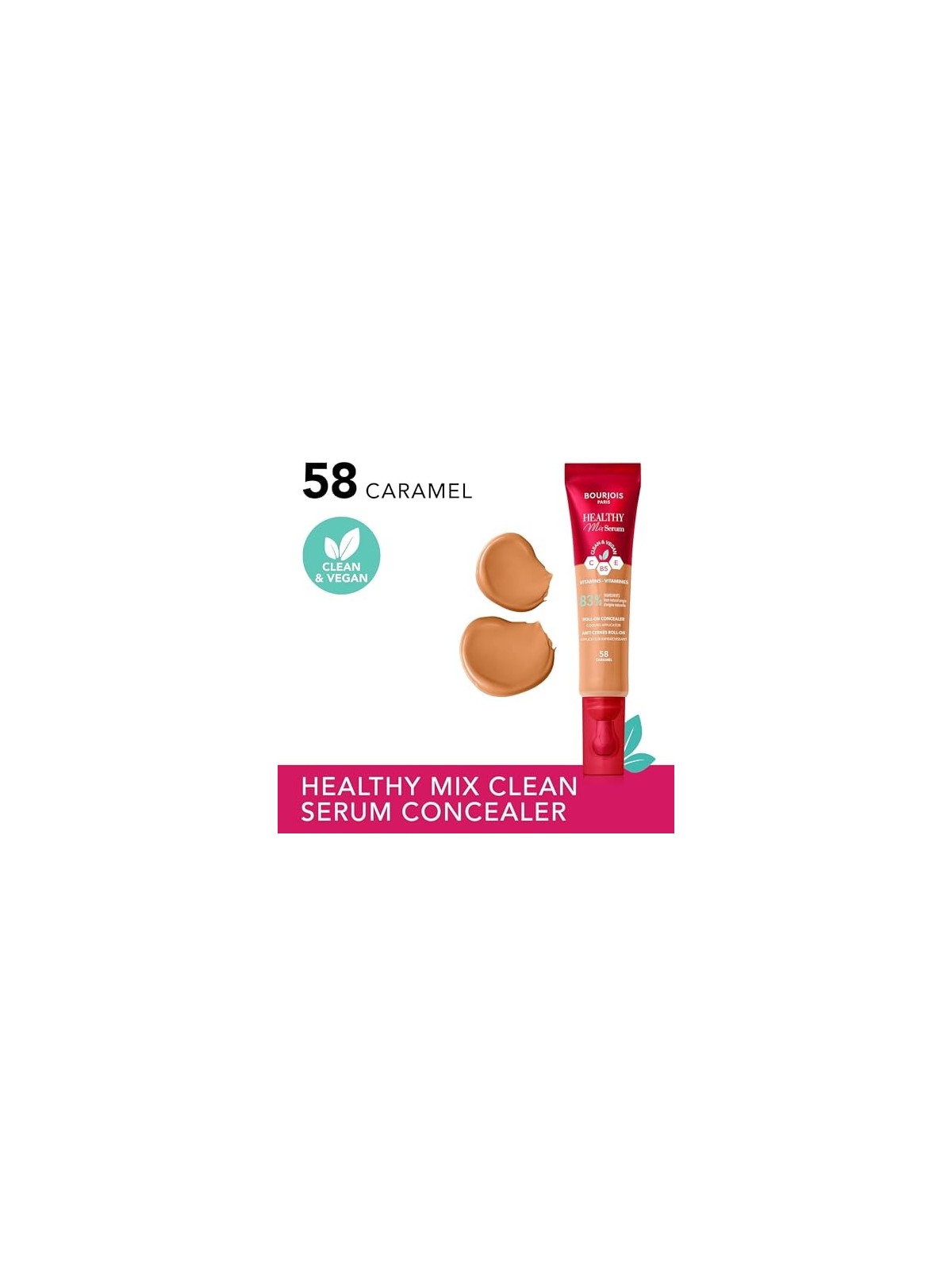 Bourjois Healthy Mix Serum Concealer roll-on 13ml 58 Caramel