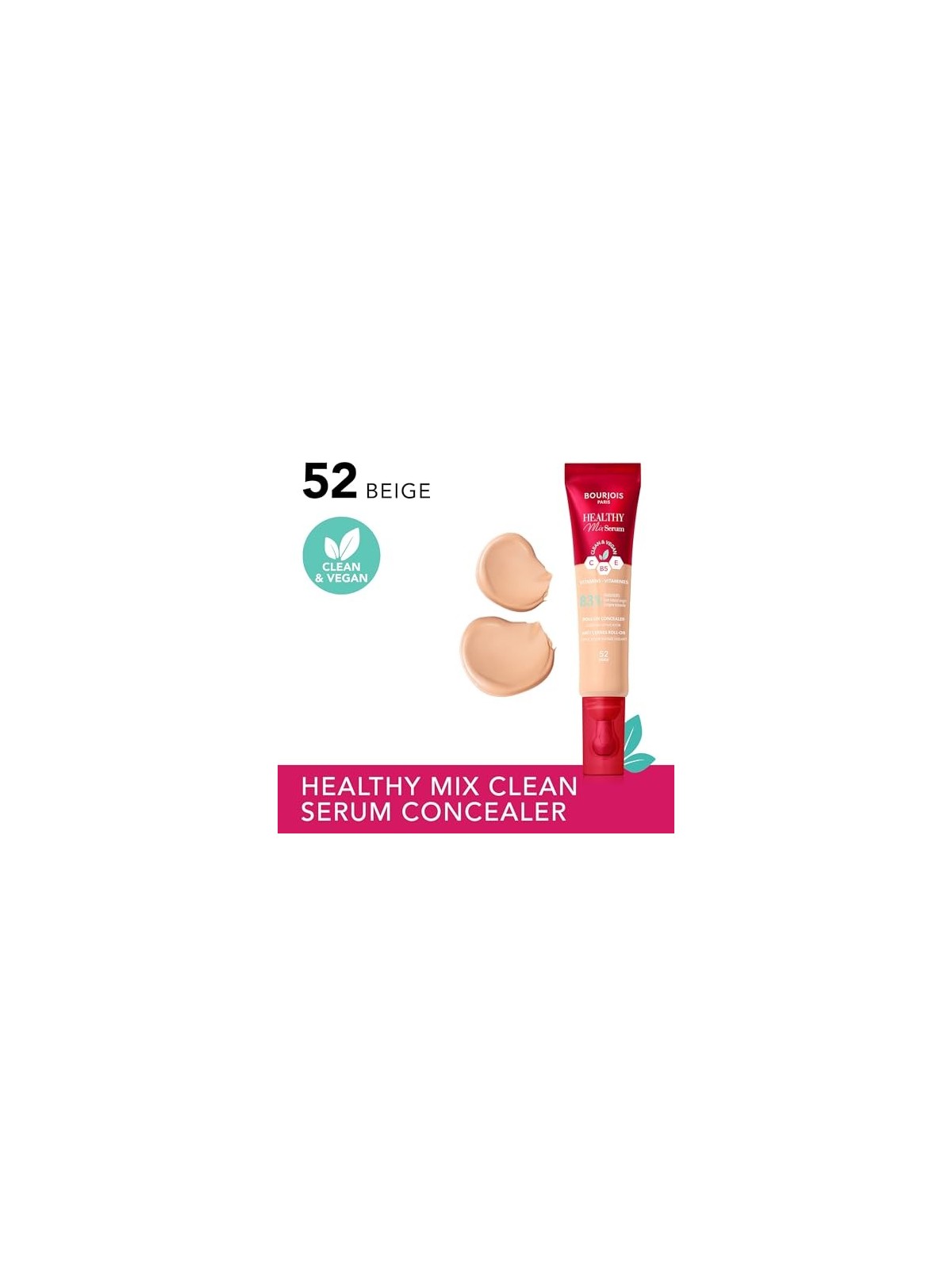 Bourjois Healthy Mix Serum Correttore rollon Clean Vegan 13 ml donna 52 Beige