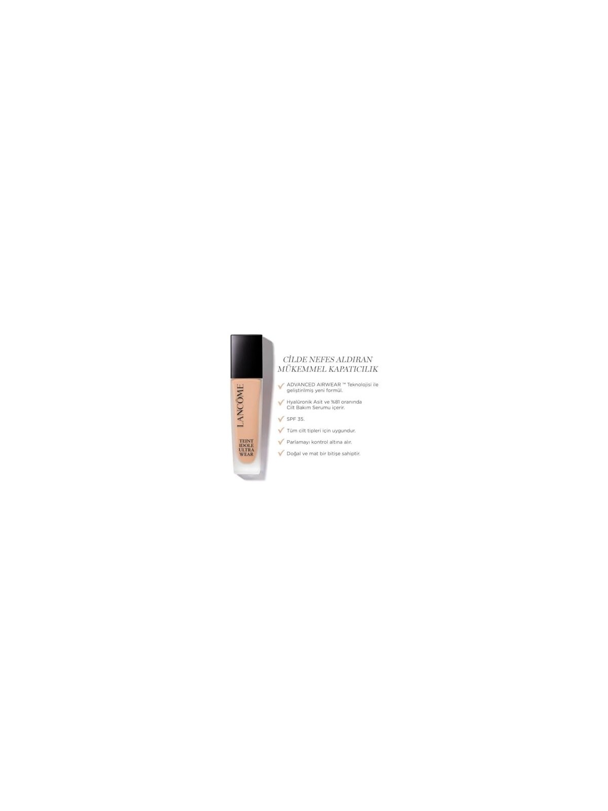 Lancome Teint Idole Ultra Wear Fondotinta SPF 35 30 ml donna 125W