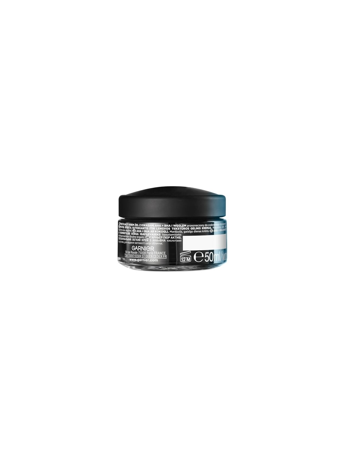 Crema viso mattificante GARNIER Pure Active AHA BHA Charcoal