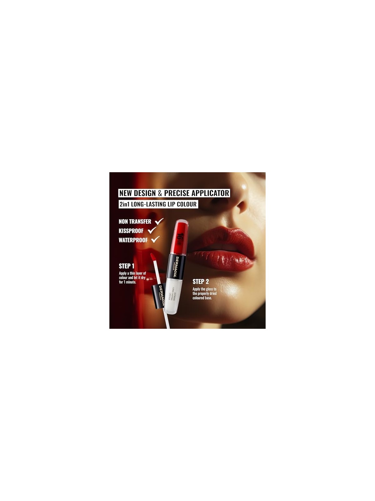 Rossetto a lunga tenuta Dermacol 16H Lip Colour 4 ml donna 4