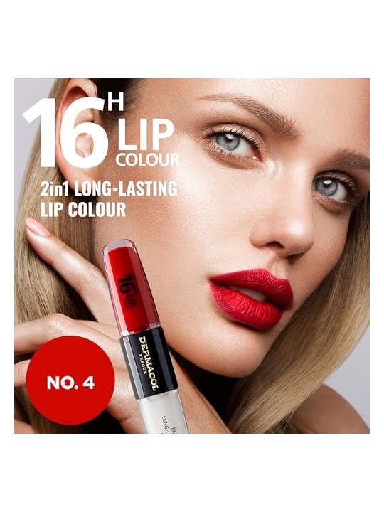 Rossetto a lunga tenuta Dermacol 16H Lip Colour 4 ml donna 4