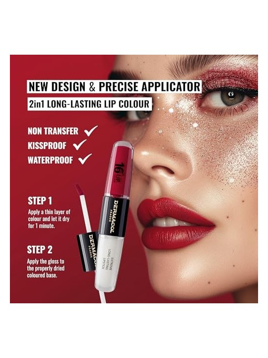 Rossetto a lunga tenuta Dermacol 16H Lip Colour 4 ml donna 3