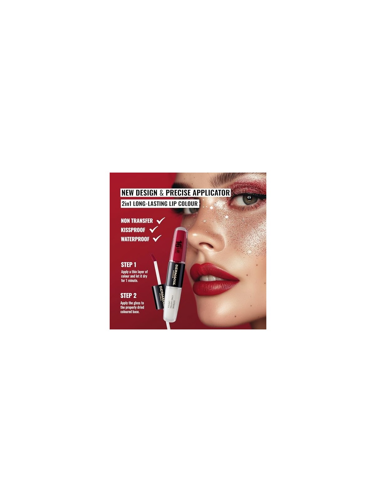 Rossetto a lunga tenuta Dermacol 16H Lip Colour 4 ml donna 3