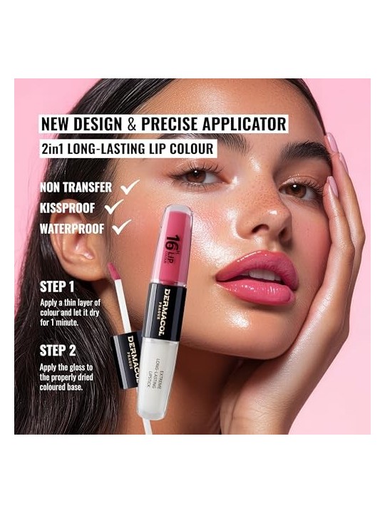 Rossetto a lunga tenuta Dermacol 16H Lip Colour 4 ml donna 16