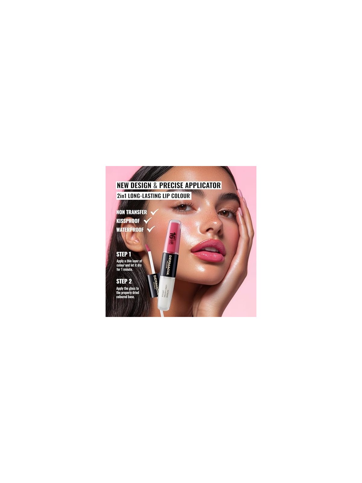 Rossetto a lunga tenuta Dermacol 16H Lip Colour 4 ml donna 16