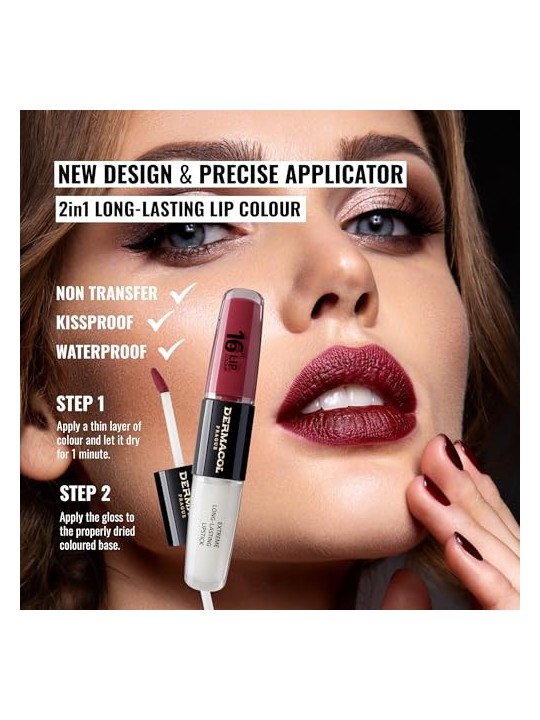 Rossetto a lunga tenuta Dermacol 16H Lip Colour 4 ml donna 6