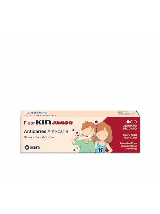 Kin FLUORKIN JUNIOR dentifricio al gusto di cola 75ml Unisex