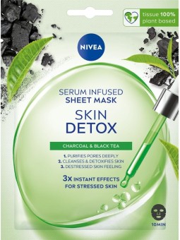 NIVEA Skin Detox maschera in tessuto 1 pz