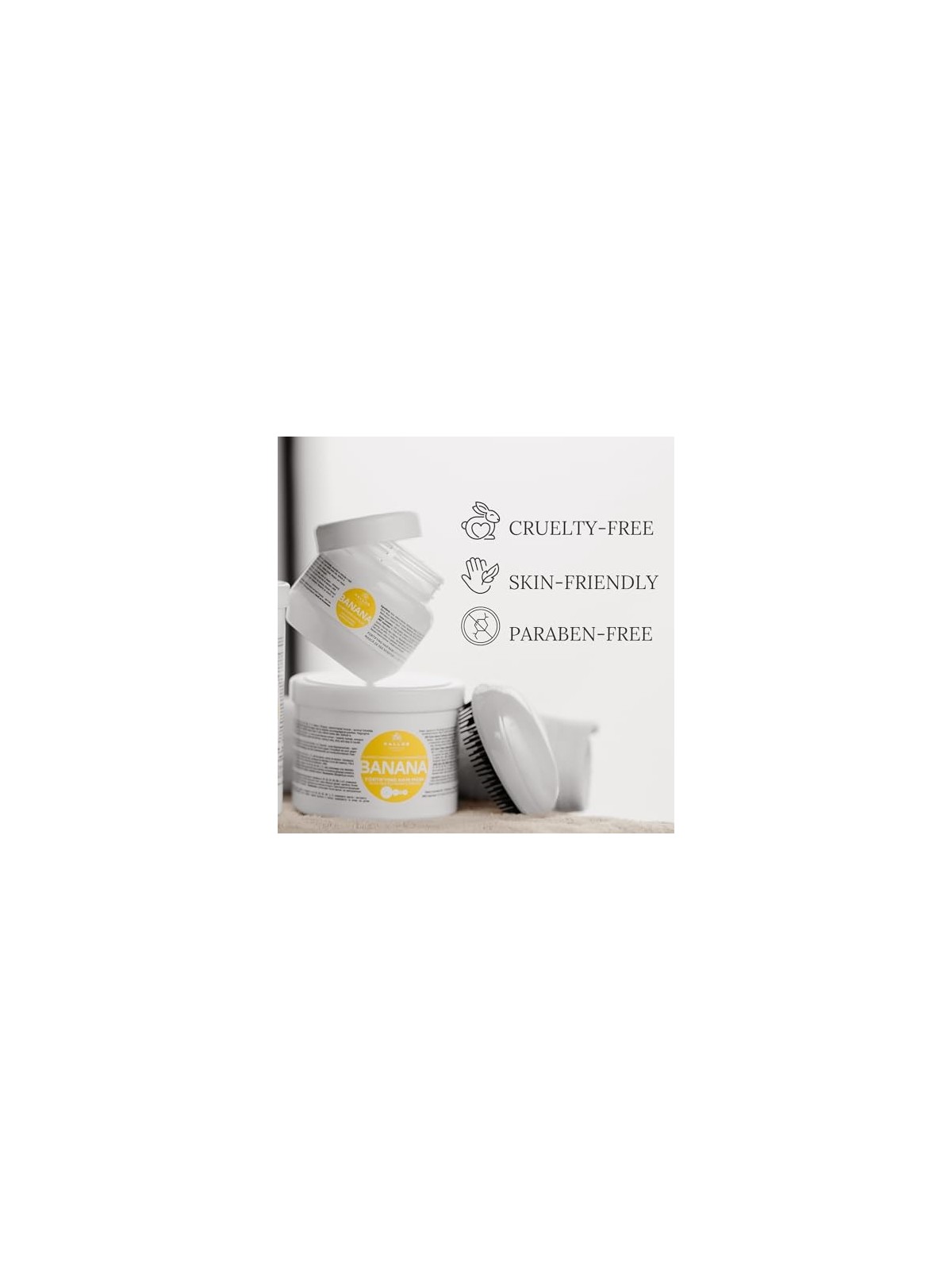 Kallos Multivitaminico con estratto di Ginseng e maschera per capelli allavocado donna 500ml