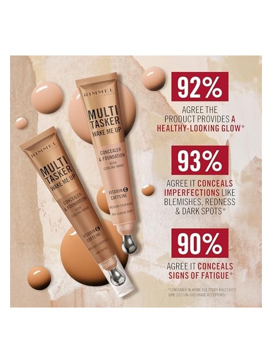 Rimmel Multi Tasker Wake Me Up Correttore e Fondotinta Correttore 20 ml donna 030 Light