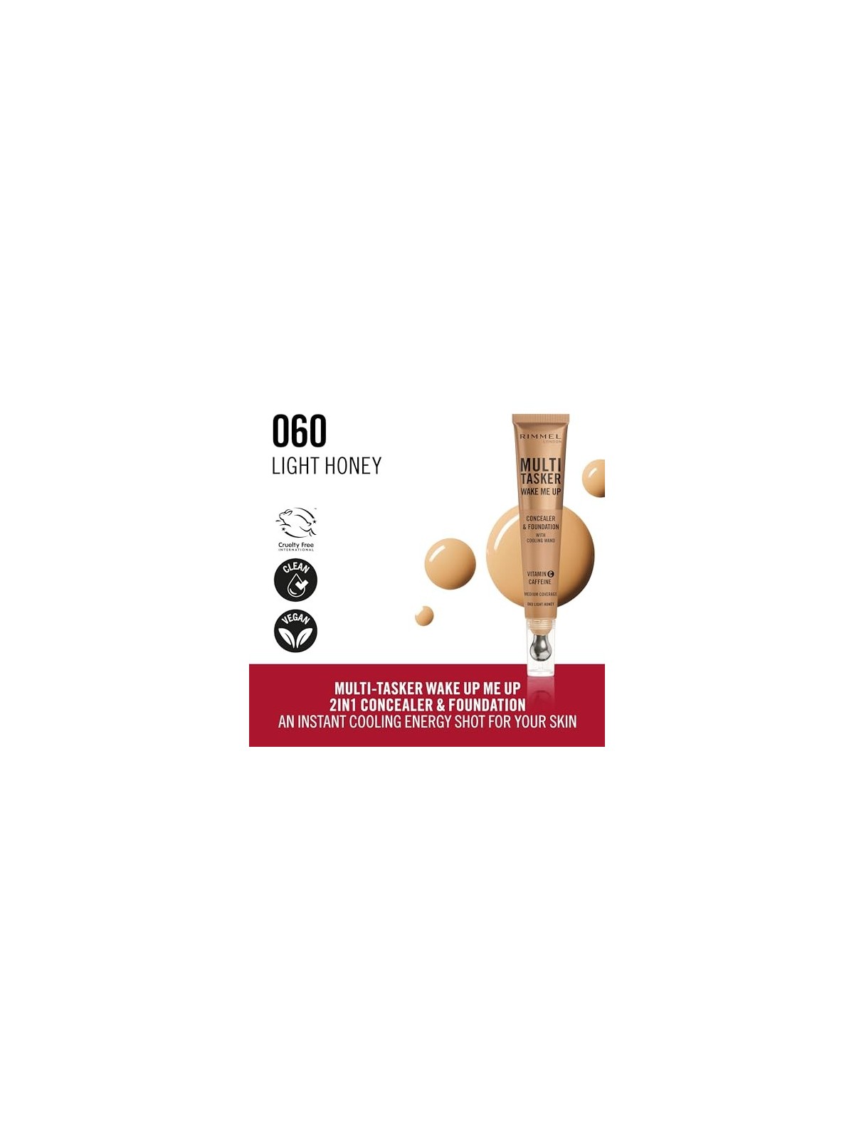 Rimmel Multi Tasker Wake Me Up Correttore e Fondotinta Light Honey