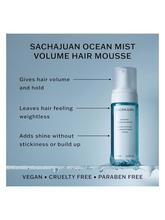 Schiuma volume capelli Sachajuan Ocean Mist 150ml