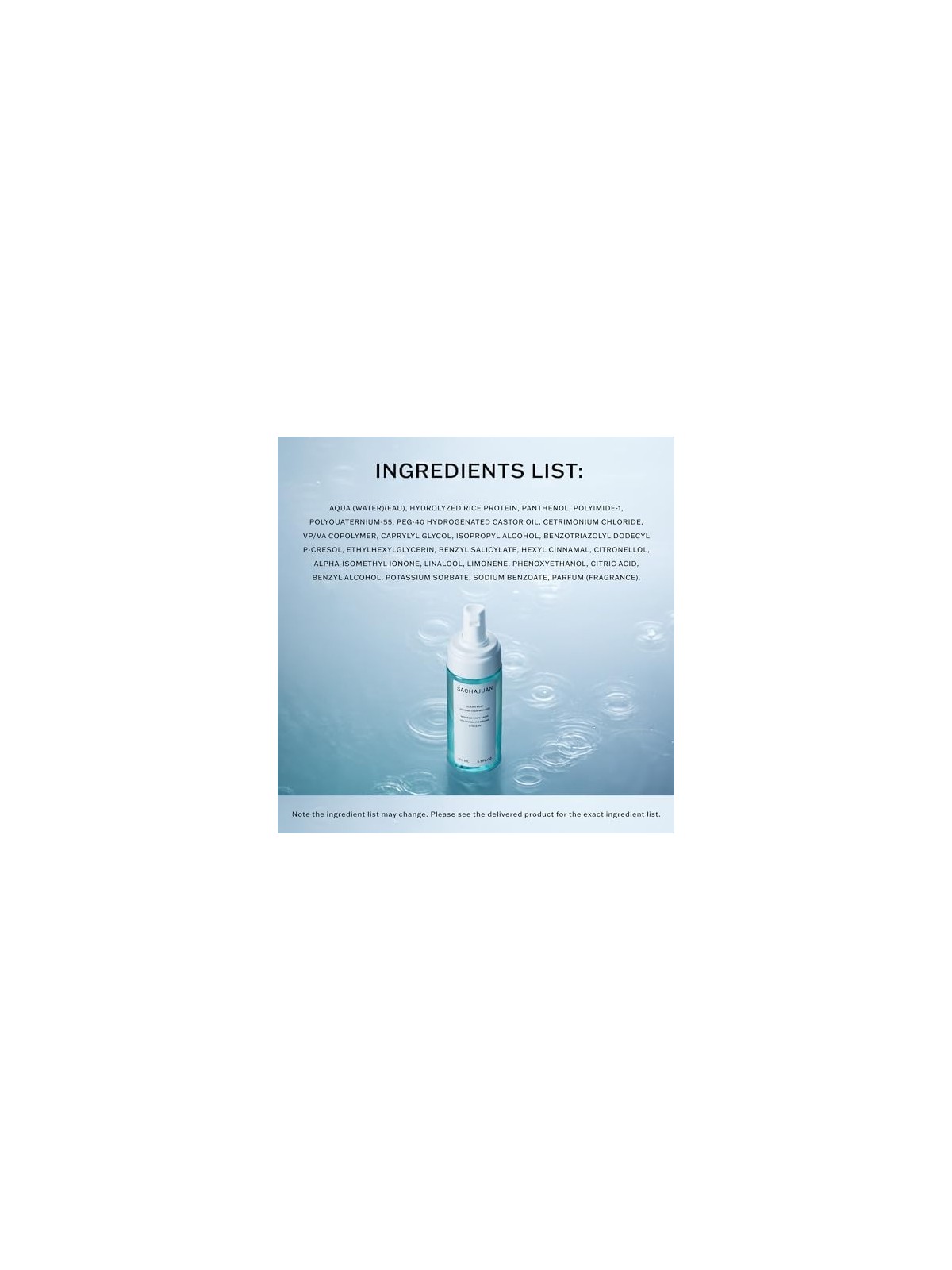 Schiuma volume capelli Sachajuan Ocean Mist 150ml