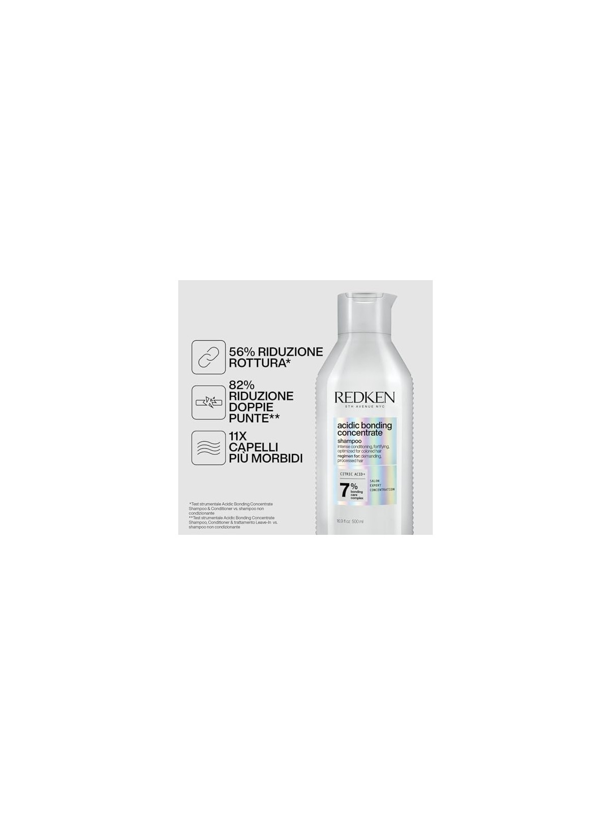 Shampoo Redken concentrato per legame acido donna 500ml