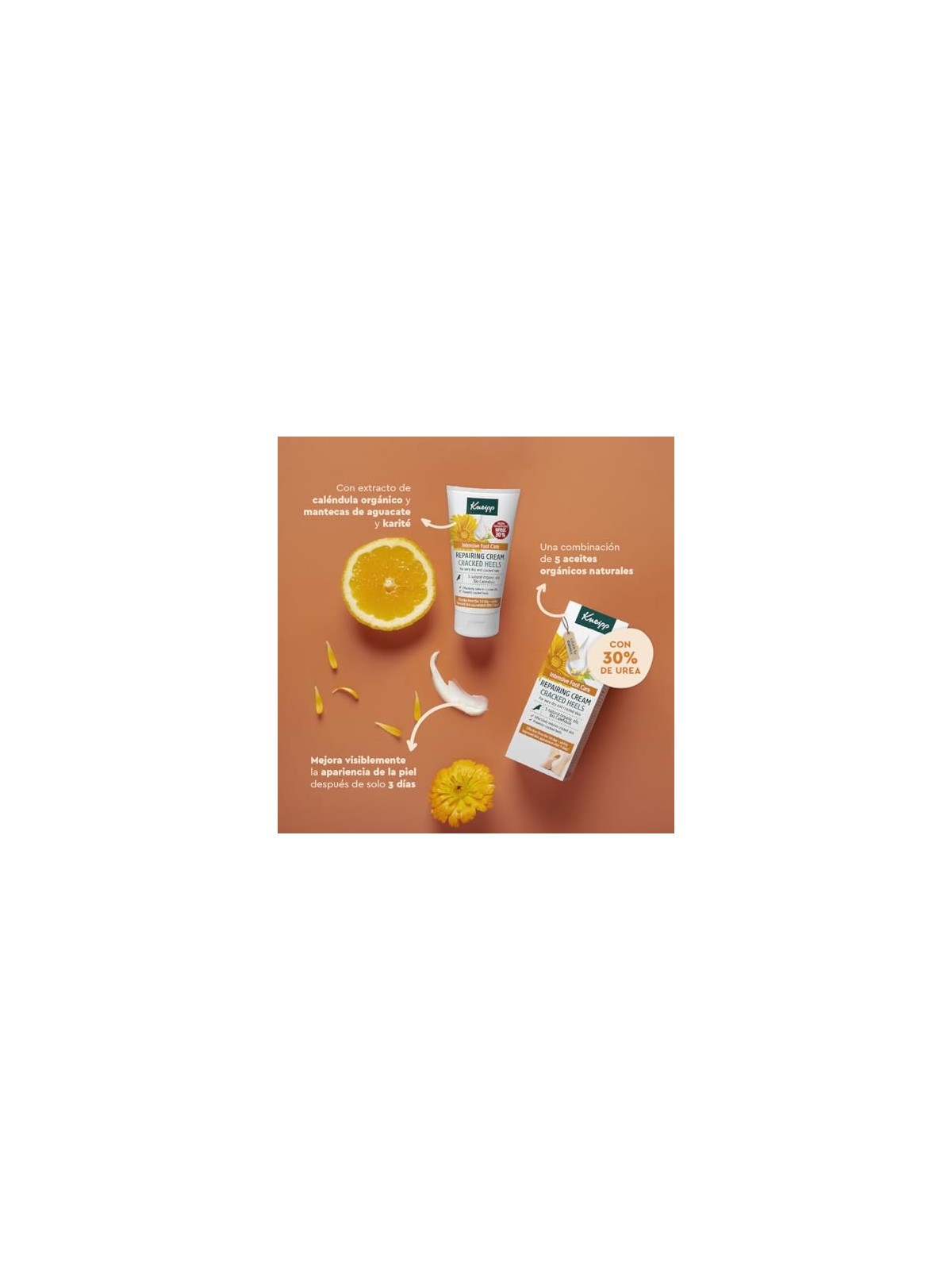 Kneipp Crema riparatrice per la cura dei piedi per talloni screpolati unisex 50ml