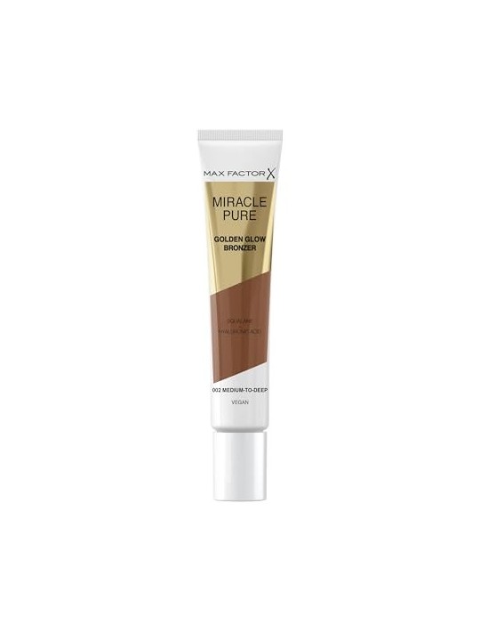 Max Factor Miracle Pure Golden Glow Bronzer Terra abbronzante 15 ml donna 002 MediumToDeep