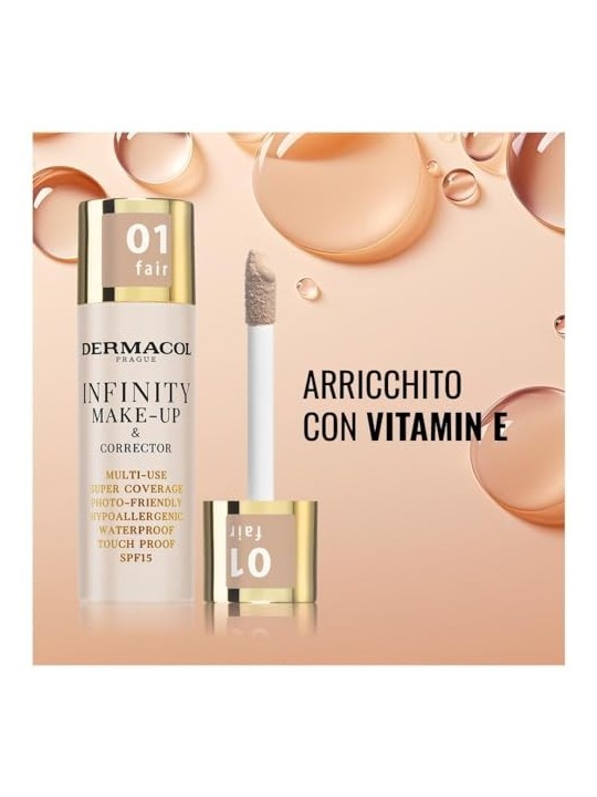 Dermacol Infinity Multiuso Super Coprente Tocco Impermeabile 20 g donna 04 Bronze