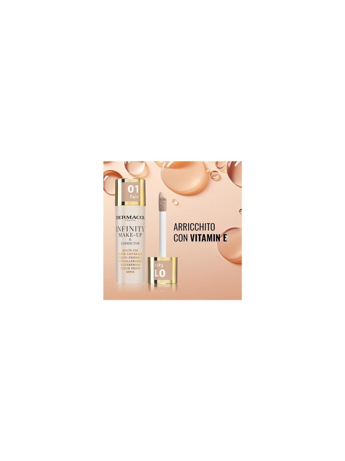 Dermacol Infinity Multiuso Super Coprente Tocco Impermeabile 20 g donna 04 Bronze