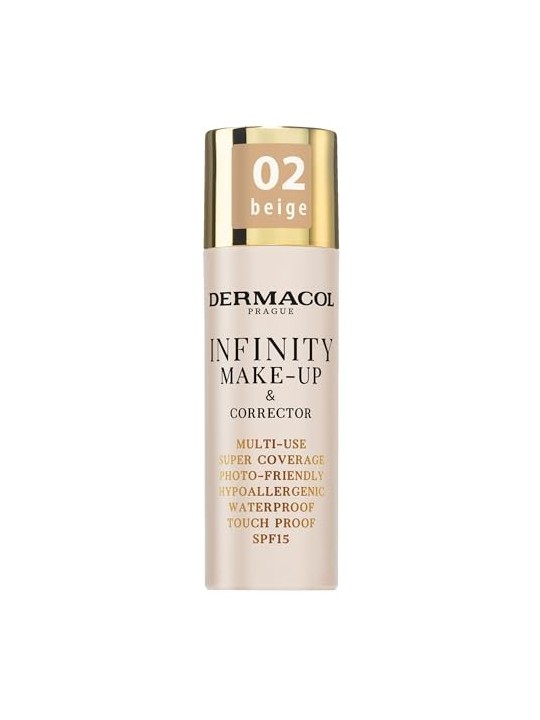 Dermacol Infinity Multiuso Super Coprente Tocco Impermeabile 20 g donna 02 Beige