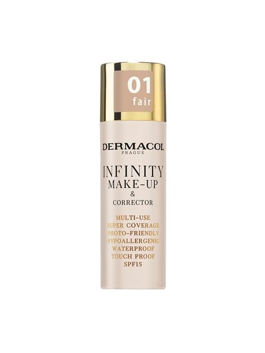 Dermacol Infinity Multiuso Super Coprente Tocco Impermeabile 20 g donna 01 Fair