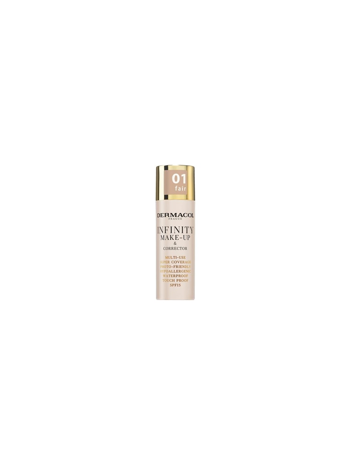 Dermacol Infinity Multiuso Super Coprente Tocco Impermeabile 20 g donna 01 Fair